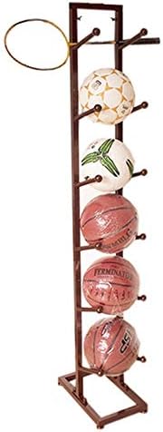 Ball Basketball Basketball Rack Rack Rack Ball Rack Rack Rack Futebol de vôlei interno para fácil acesso e armazenamento com ganchos