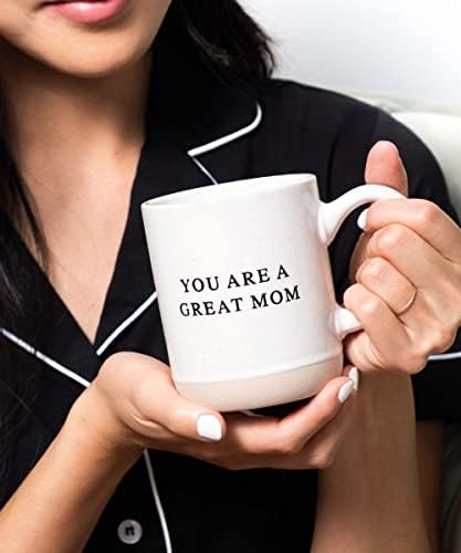 Maternidade de girassol Grande mãe caneca - caneca de café de 14 oz - Presente de afirmação atenciosa para nova mãe