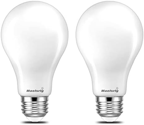 Lâmpadas LED de MAELSRLG A19, escurecimento de brilho de 3 níveis, equivalente 100/70/30 watts, luz do dia 5000k, 12w/9w/3w,
