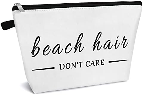 Presentes de praia para mulheres amantes de praia Presente Bolsas de maquiagem de viagem Praia Presentes temáticos Bolsa de cosméticos