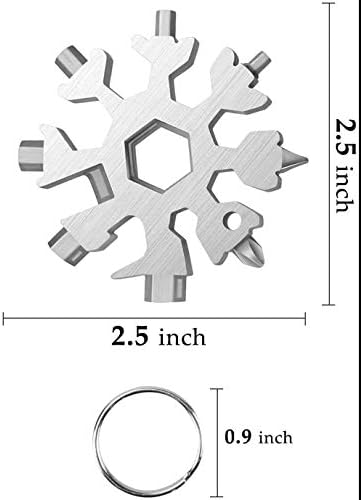 Snowflake Multitool, Ikye 18 em 1 Ferramentas de combinação de aço inoxidável abridor de garrafa/Kit/chave de fenda Phillips