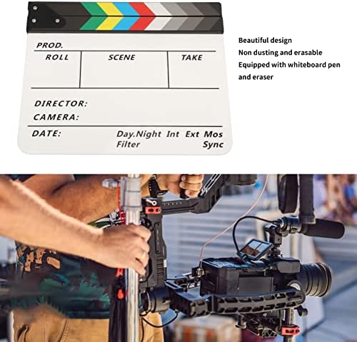 Filme Rempa, Film Clapper Board Professional Sharp Sound com borracha lápis para estúdio