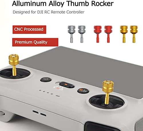 IMUSK SUBSTITUIÇÃO DJI RC Sticks Remote Controller de alumínio Rockers de Thumb Rockers para DJI mini 3 Drones Pro Acessórios