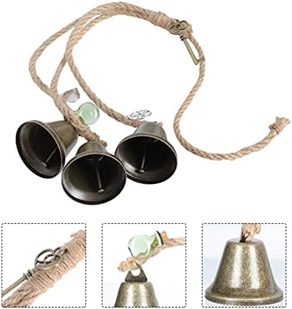 Abaodam Christmas Bell pendurou decoração Mediterrânea Sinos pendurados em sinos pendurados no ornamento de corda