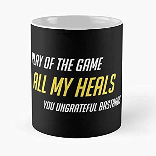 Brigitte Lucio Gaming Ana Mercy Overwatch Moira Melhor 11 onça de caneca de café cerâmica N0KX 382H