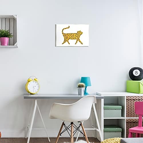 Stuell Industries Whimsical Cheetah Polka Pattern Wood Wall Art, Design de Emily Kopcik