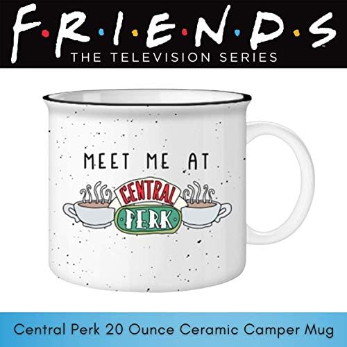 Amigos de búfalo de prata me encontram no café Central Perk Ceramic Camper Caneca, 20 onças