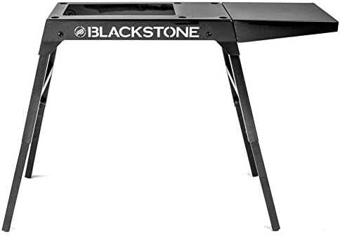 Blackstone Universal Griddle Stand com perna ajustável e prateleira lateral - feita para caber 17 ou 22 ”de mesa de propano - Página