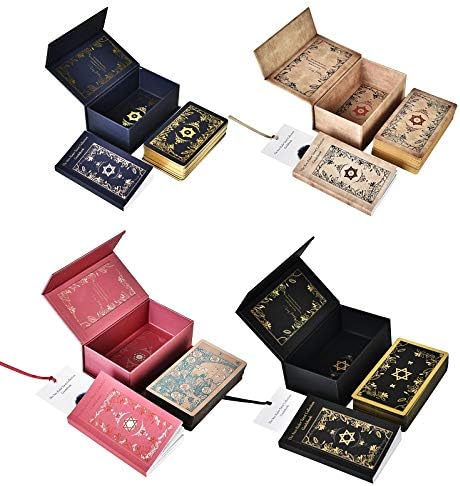 Quaisquer 2 decks das 4 versões - Deck de cartões de tarô, deck original de 78 cartões de tarô com guia e caixa requintada