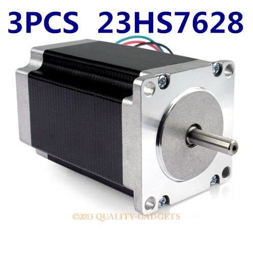 Motor de Stepper Davitu - 23hs7628 4 líderes 23 Motor de passo 57 Motor 23 Motor de passo 2.8a ISO CNC Laser Grind Foam Plasma Cut