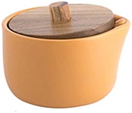 Klyhchn Ceramic Sugar Bowl com tampas e colheres de contêiner de contêiner de condimentos por porcelana Jarra de especiarias,