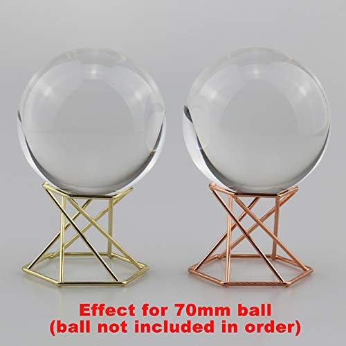 NEBAISEN 2 peças Metal Display Stand para lente de vidro de cristal Base de lensball de adivinhação de bola para 50/60/70/80mm