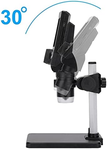 ZldQBH Microscópio USB eletrônico 1-1000X Microscópios de vídeo de solda digital de 4,3 LCD HD Monela Mental Stand Metal Stand