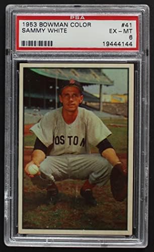 1953 Bowman 41 Sammy White Boston Red Sox PSA PSA 6.00 Red Sox