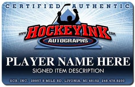 Marian Hossa assinou o Puck de Chicago Blackhawks - inscrição 525 gols - Pucks NHL autografados