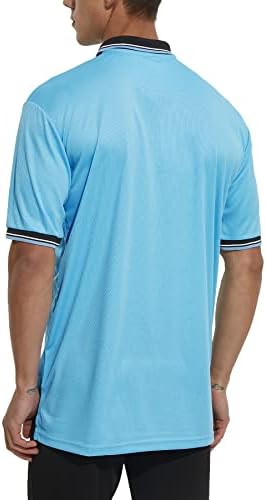 Camisas do árbitro masculino de Chinfun Men camisa de manga curta Jersey de árbitros esportivos camisetas dimensionadas para protetor de peito
