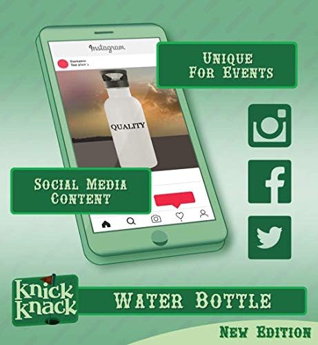 Presentes de Knick Knack #coopee - garrafa de água de aço inoxidável de 20 onças, prata