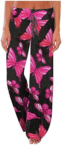 Miashui calças confortáveis ​​para mulheres casuais leggings largas mulheres impressão de pernas calças femininas cordas de