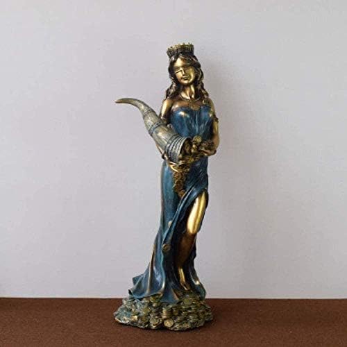 GFDJ Ornamento Figurina Riqueza Deusa Dinheiro Crafts de Decoração de Mascote Para Home Store-9x10x23cm-13x13x33cm