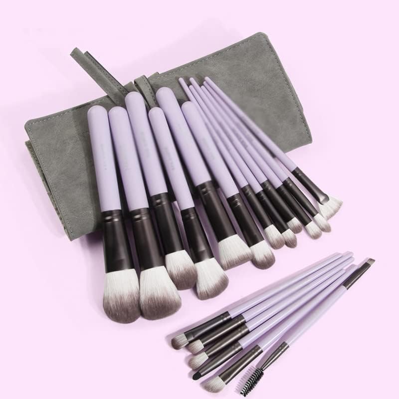 SDFGH 18PCS Professional Makeup Brush Conjunto com Bag Cosmetics Tools Eye Shadow Highlighter Power Brush Face Face Brush