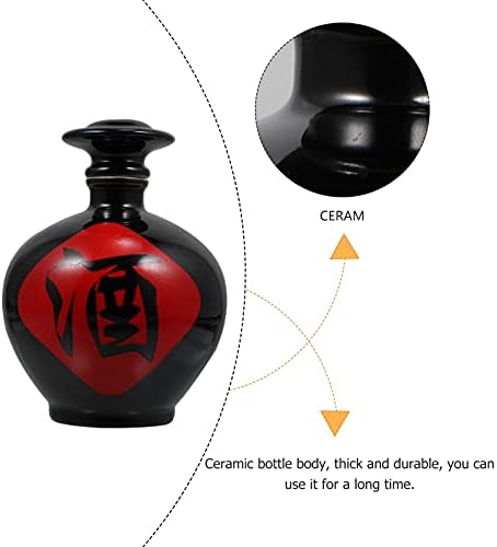 Cabilock Whisky Decanter Cerâmica Garrafa de Cerâmica Jarros de armazenamento chinês com tampa 1L TINS ​​TINAS DE TEAS