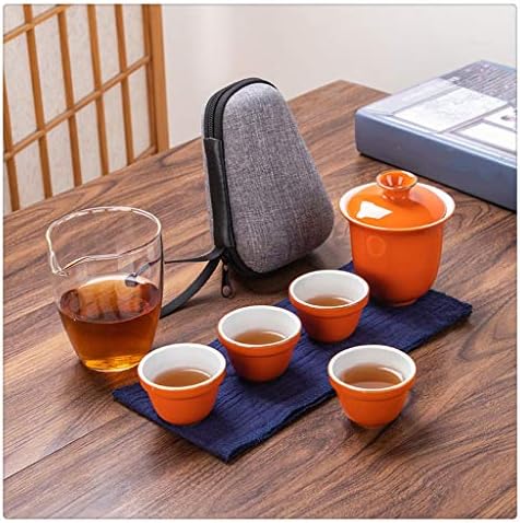 Wionc bule de chá de água saco de viagem saco de viagem chinesa kung fu conjunto de chá de chá conjunto de chá justo