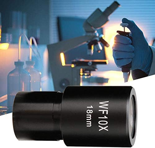 WF10X 18mm de ocular angular, lentes ópticas com escala para o microscópio biológico do laboratório tamanho 23,2 mm / 0,9in