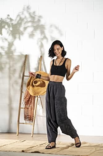 A Veshti Company Premium feminino algodão solto Baggy Boho Yoga Harem Pants…