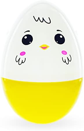 Gigante Jumbo Tamanho Chick White and Yellow Plástico ovo de Páscoa 10 polegadas