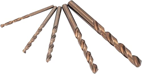 Frill bits de aço cortador de moagem de carboneto 5 peças Twist Bit Bit Bit Bit 4/5/6/8/10mm Bit de perfuração de perfuração de metal de madeira de madeira