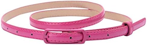 Selighting Womens Faux Leather Skinny Belts para vestidos