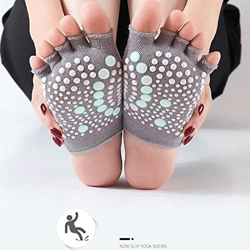 Lsdjgdde Mulheres de cinco dedos de ioga garotas de meias to sem estoque para dança pilates fitness treinamento esportivo meias
