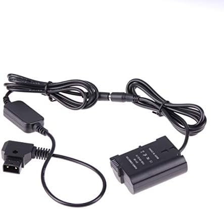 Adaptador de energia FOTGA conector D-TAP + EN-EL15 Bateria fictícia para Nikon DSLR Câmera D500 D600 D610 D750 D780 D800