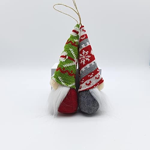 YZX 10 PCs Mades pendurados Gnomos Ornamentos, Árvore de Natal Gnome Sueco Gnome Escandinava Elfo pendurado Decorações de casa Decoração de férias