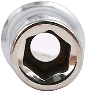 X-Dree 50mm Comprimento de 1/4 de polegada de acionamento 5,5 mm 6 ponto de impacto Tom de prata 2pcs (50 mm de longitud 1/4-Pulgada