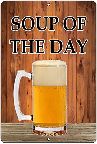 Rogue River Tactical engraçado Beer álcool sinal de metal sinal de lata caseira sopa de cozinha do dia