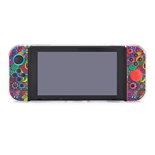Caso para o Nintendo Switch, colorido Floral Cinco Pieces Defina acessórios de console de casos de capa protetores para