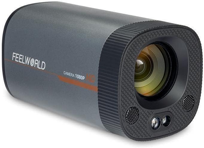 FEELWORLD HV10X Câmera de transmissão ao vivo profissional Full HD 1080p 60fps USB3.0 HDMI com 10x Optical Zoom Auto Focus Microfone Suporte controle remoto para conferências, igreja, ensino