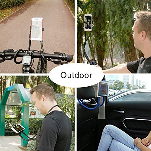 UNEE1 Lazy Neck Phone Phone para cama de bicicleta de bicicleta, ao redor do telefone celular do pescoço para iPhone