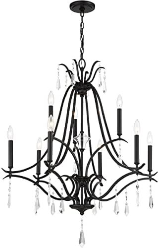 Minka Lavery 4444-582 Laurel Estate Crystal Mini Chandelier Iluminação, 4 luzes de 240 watts, 22 h x 18 W, Brio Gold