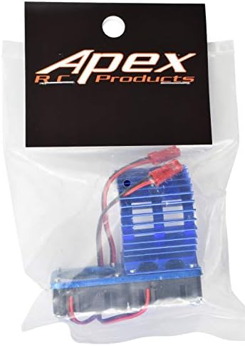 APEX RC Products 540/550 dissipador de calor de alumínio com dois ventiladores de 30 mm - 3 cores para escolher