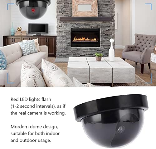 Dummy Fake Segurança Câmera CCTV Dome com luz LED vermelha piscando para empresas domésticas fábricas ao ar livre internas
