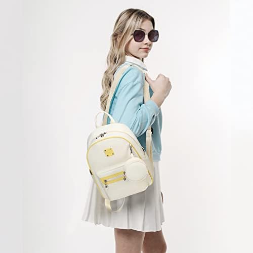 Ledaou Mini Backpack Purse Conjunto para mulheres adolescentes meninas pequenas mochilas bookbag mochilas com bolsa de viagem para bolsa de moedas bolsa de viagem