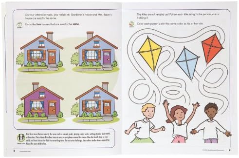 Pasta de trabalho de resolução de problemas do jardim de infância mead, 10 x 8 polegadas, 96 páginas