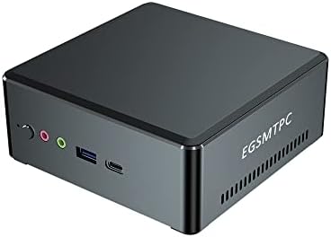 EGSMTPC AMD Mini PC Ryzen 2200U 2700U 3550H Windows 10 Pro, Mini Gaming Computador 16 GB DDR4 512GB M.2 NVME SSD, HDMI DP tipo C