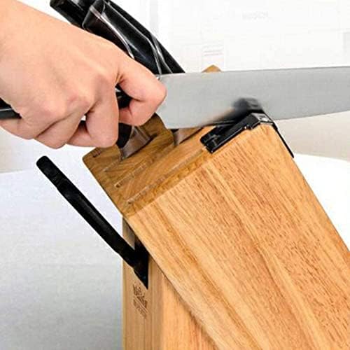 Suporte de faca de madeira sólida cozinha única rack de armazenamento simples suprimentos domésticos para faca de faca de faca vegetal de punção multifuncional grátis