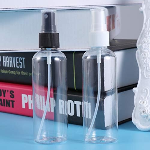Zerodeko 10pcs 100ml Plástico Prave de spray vazio para maquiagem e cuidados com a pele Uso de viagem recarregável
