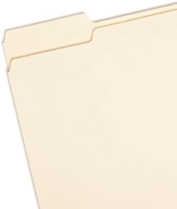 Pasta de arquivo Smead, aba de 1/3 de corte, tamanho da letra, Manila, posições variadas, 100 por caixa
