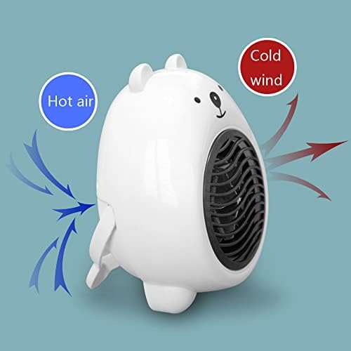 Deorbob desenho animado aquecedor elétrico fofo portátil para desktop de desktop para aquecimento doméstico Máquina mais