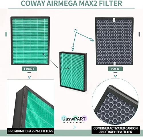 400 400s Filtro de substituição Compatível com Coway Airmega max 2 400/400s Substituição de filtro de punho de ar Pu-rifador com